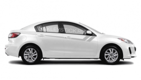 Акцентные полосы на двери Mazda 3, вид 6