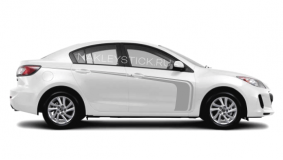 Акцентные полосы на борт Mazda 3, вид 7