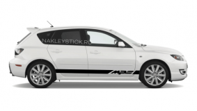 Комплект спортивных полос на борт Mazda 3 MPS, вид 2