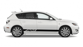 Комплект спортивных полос на борт Mazda 3 MPS, вид 2