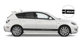 Комплект полос MazdaSpeed на борт Mazda 3, вид 3