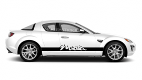 Комплект спортивных полос Miata на борт Mazda RX-8, вид 2