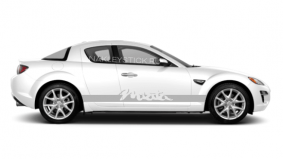 Комплект спортивных полос Miata на борт Mazda RX-8, вид 2