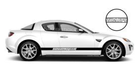 Комплект спортивных полос Mazdaspeed на борт Mazda RX-8, вид 3