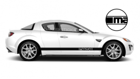 Комплект спортивных полос на борт Mazda RX-8, вид 4