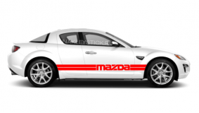 Комплект спортивных полос на борт Mazda RX-8, вид 5