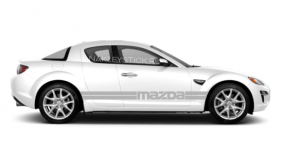 Комплект спортивных полос на борт Mazda RX-8, вид 5