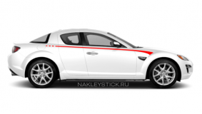 Акцентные полосы на двери Mazda RX-8, вид 6