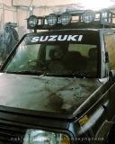 Наклейка полоса "Suzuki" на лобовое стекло