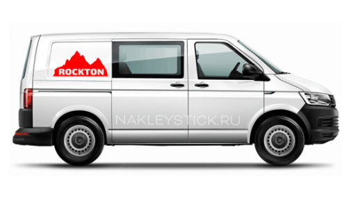 Наклейка "Горы" на Volkswagen Transporter Rockton