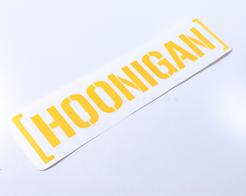 Наклейка на авто "Hoonigan"