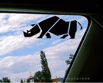 Наклейка "Носорог" на Сузуки