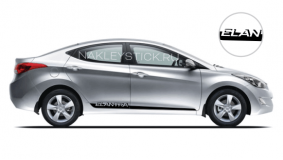 Комплект акцентных полос на двери Hyundai Elantra, вид 1