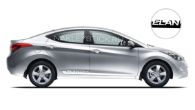Комплект акцентных полос на двери Hyundai Elantra, вид 1