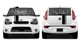 Спортивные полосы на Kia Soul, вид 8