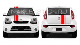 Спортивные полосы на Kia Soul, вид 8