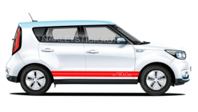 Комплект спортивных полос на борт Kia Soul, вид 4