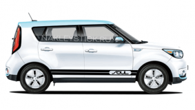 Комплект спортивных полос на борт Kia Soul, вид 5