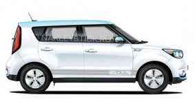 Комплект спортивных полос на борт Kia Soul, вид 5