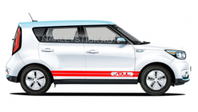Комплект спортивных полос на борт Kia Soul, вид 5