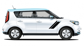 Комплект спортивных полос на двери Kia Soul, вид 1