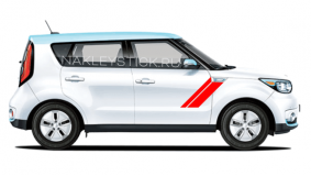 Комплект спортивных полос на двери Kia Soul, вид 1