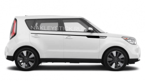 Комплект акцентных полос на двери Kia Soul, вид 2