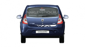 Спортивная полоса на Renault Sandero, вид 3