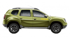 Наклейка "Explore" на Renault Duster