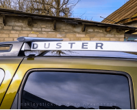 Комплект наклеек "Duster" на рейлинги Рено Дастер, вид 2