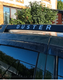 Комплект наклеек "Duster" на рейлинги Рено Дастер, вид 2