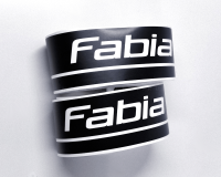 Комплект наклеек акцентных полос на борт автомобиля Шкода Fabia, вид 1