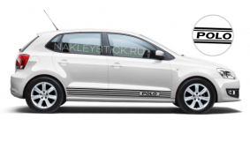 Акцентные полосы на Volkswagen Polo, вид 5