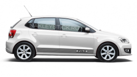 Акцентные полосы на Volkswagen Polo, вид 5