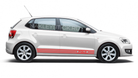 Акцентные полосы на Volkswagen Polo, вид 5