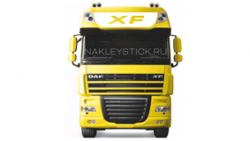 Наклейка "XF" на автомобиль DAF, вид 1