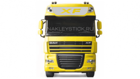 Наклейка "XF" на автомобиль DAF, вид 1