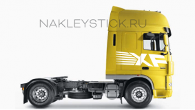 Комплект наклеек "XF" на автомобиль DAF, вид 3