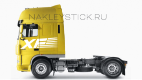 Комплект наклеек "XF" на автомобиль DAF, вид 3