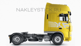 Комплект наклеек "XF" на автомобиль DAF, вид 3