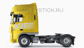 Комплект наклеек "XF" на автомобиль DAF, вид 3