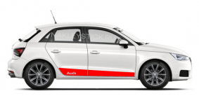 Акцентные полосы на двери Audi A1/S1 sportback, вид 3