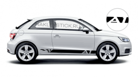 Спортивные полосы на Audi A1, вид 1