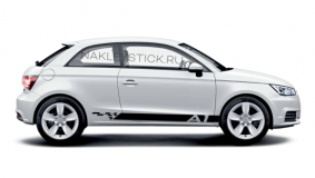 Спортивные полосы на Audi A1, вид 1