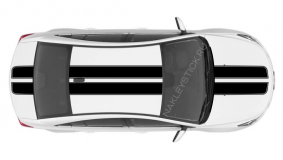 Комплект спортивных полос на Chevrolet Cruze, вид 2
