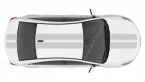 Комплект спортивных полос на Chevrolet Cruze, вид 2
