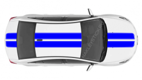 Комплект спортивных полос на Chevrolet Cruze, вид 2