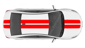 Комплект спортивных полос на Chevrolet Cruze, вид 2
