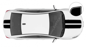 Комплект спортивных полос на Chevrolet Cruze, вид 3