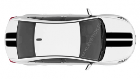 Комплект спортивных полос на Chevrolet Cruze, вид 3